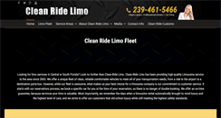 Desktop Screenshot of cleanridelimo.com